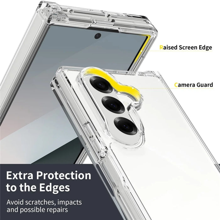 For Samsung Galaxy Z Fold7 5G Case TPU + Acrylic Clear Phone Cover, Integrated Design - 4
