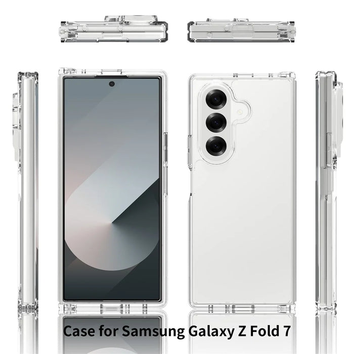 For Samsung Galaxy Z Fold7 5G Case TPU + Acrylic Clear Phone Cover, Integrated Design - 5