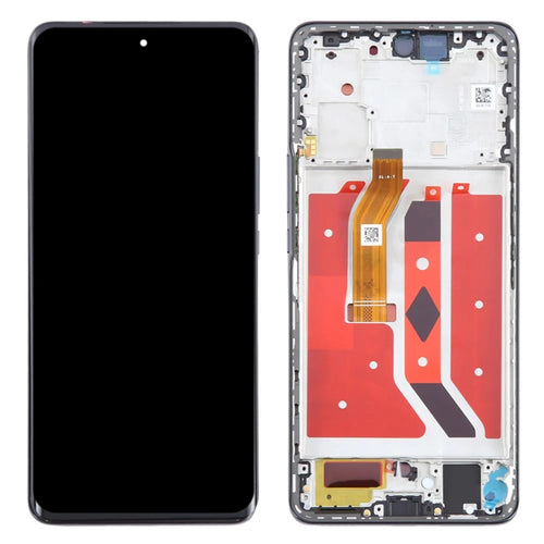 For Honor X9b 5G OEM Grade S AMOLED Screen and Digitizer Assembly + Frame (Without Logo) - Black - 1