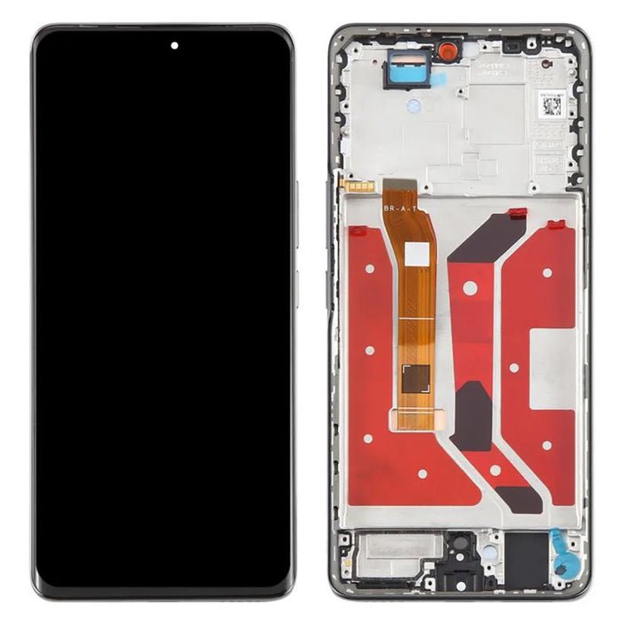 For Honor X9c 5G OEM Grade S AMOLED Screen and Digitizer Assembly + Frame (Without Logo) - Black - 1