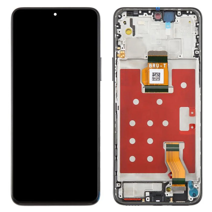 For Honor X60 5G Grade C LCD Screen and Digitizer Assembly + Frame (Without Logo) - Black - 1