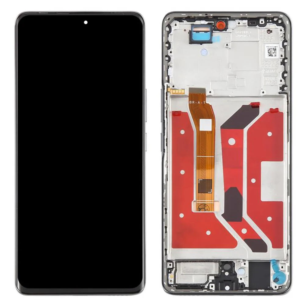 For Honor X60 Pro 5G OEM Grade S AMOLED Screen and Digitizer Assembly + Frame (Without Logo) - Black - 1
