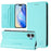 For iPhone 16 Plus Leather Case RINACASIS RC01 Phone Cover with RFID Blocking Wallet Stand - Mint Green - 3