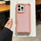 For iPhone 16 Pro Max Case Detachable 2 in 1 Glitter TPU + PC Shockproof Phone Back Cover - Rose Gold - 2