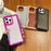 For iPhone 16 Pro Max Case Detachable 2 in 1 Glitter TPU + PC Shockproof Phone Back Cover - Rose Gold - 7