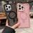 For iPhone 16 Pro Max Magnetic Case Detachable 2 in 1 Glitter TPU + PC Shockproof Phone Back Cover - Black - 3