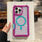 For iPhone 16 Pro Max Magnetic Case Detachable 2 in 1 Glitter TPU + PC Shockproof Phone Back Cover - Black - 4