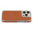 For iPhone 14 Pro Max Case Compatible with MagSafe Electroplating Edge PU + TPU + PC Phone Back Cover - Brown - 4