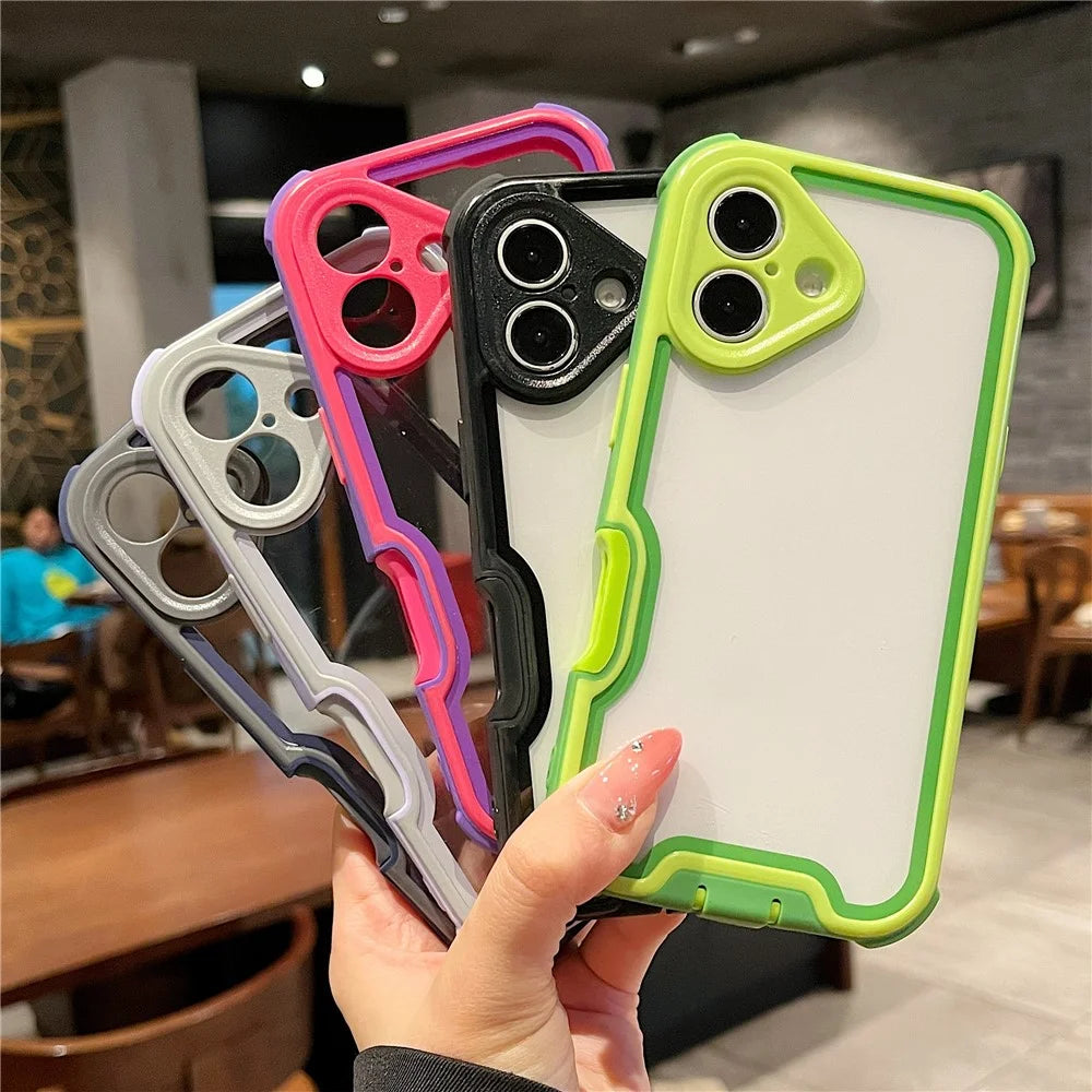 For iPhone 16 Plus Case Detachable 4 in 1 TPU + Acrylic + PC Shockproof Phone Cover - Black - 4