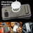 For Google Pixel 9a Magnetic Case with Folded Kickstand PC Silicone Leather Phone Back Cover - Grey - 5