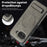 For Google Pixel 9a Magnetic Case with Folded Kickstand PC Silicone Leather Phone Back Cover - Grey - 6