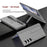 For Samsung Galaxy Z Fold7 5G Case Kickstand Wristband Hard PC Phone Cover with Pen Slot / Stylus - Grey - 4