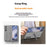 For Samsung Galaxy Z Fold7 5G Case Kickstand Wristband Hard PC Phone Cover with Pen Slot / Stylus - Grey - 5