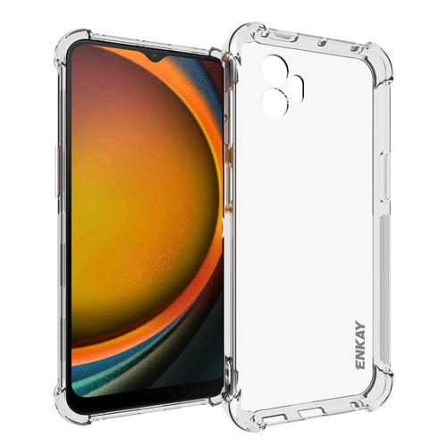 ENKAY HAT PRINCE For Samsung Galaxy XCover7 Pro Clear Phone Case   Shockproof Anti-slip TPU Cover - Transparent - 1