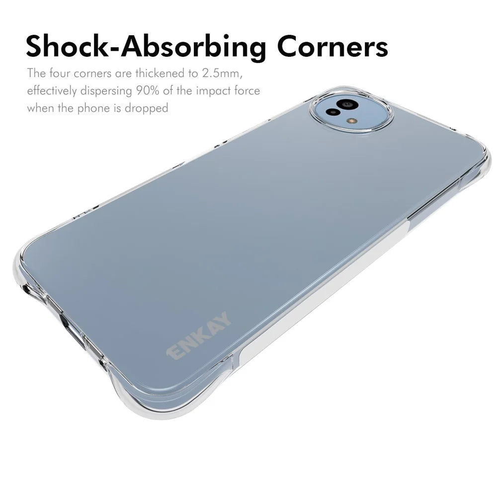 ENKAY HAT PRINCE For Sharp Aquos Wish5 Clear Phone Case   Shockproof Anti-slip TPU Cover - Transparent - 2