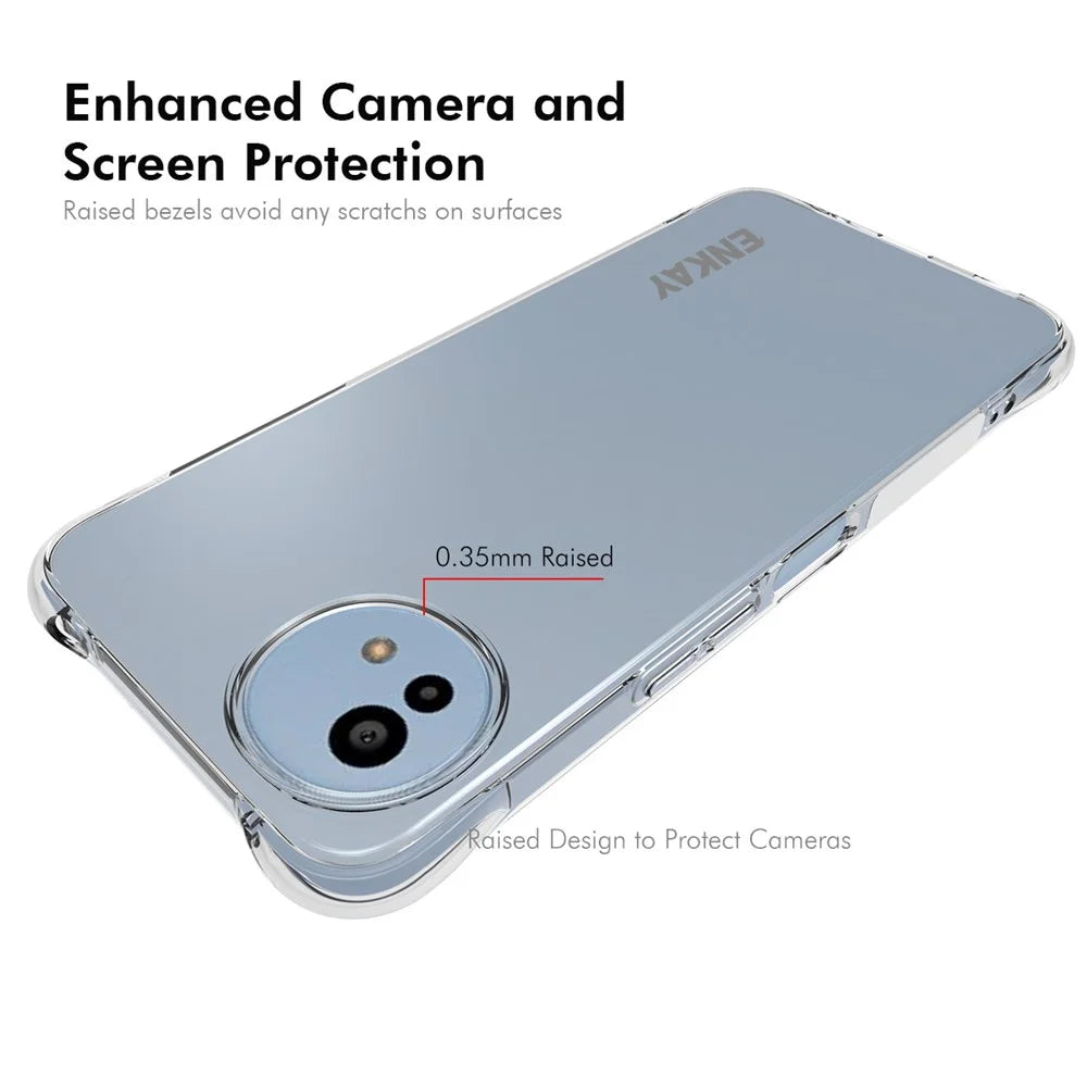 ENKAY HAT PRINCE For Sharp Aquos Wish5 Clear Phone Case   Shockproof Anti-slip TPU Cover - Transparent - 3