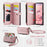 CASEME For iPhone 11 Pro Max Case  C39 RFID Blocking Zipper Wallet Stand Leather Cover with Strap - Pink - 3