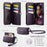 CASEME For iPhone XS 5.8 inch / iPhone X Case  C39 RFID Blocking Zipper Wallet Stand Leather Cover with Strap - Purple - 3