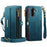 CASEME For Samsung Galaxy A56 5G Case  C39 RFID Blocking Zipper Wallet Stand Leather Cover with Strap - Green - 2
