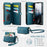 CASEME For Samsung Galaxy A56 5G Case  C39 RFID Blocking Zipper Wallet Stand Leather Cover with Strap - Green - 3