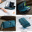 CASEME For Samsung Galaxy A56 5G Case  C39 RFID Blocking Zipper Wallet Stand Leather Cover with Strap - Green - 4