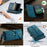 CASEME For Samsung Galaxy S21+ 5G Case  C39 RFID Blocking Zipper Wallet Stand Leather Cover with Strap - Green - 4