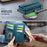 CASEME For Samsung Galaxy S21+ 5G Case  C39 RFID Blocking Zipper Wallet Stand Leather Cover with Strap - Green - 6