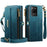 CASEME For Samsung Galaxy S20 Ultra Case  C39 RFID Blocking Zipper Wallet Stand Leather Cover with Strap - Green - 2