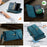 CASEME For Samsung Galaxy S20 FE Case  C39 RFID Blocking Zipper Wallet Stand Leather Cover with Strap - Green - 4