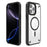 For iPhone 16 Pro Max Case Compatible with MagSafe Corner Protection PC + TPU Clear Back Cover - Black - 1