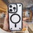 For iPhone 16 Pro Max Case Compatible with MagSafe Corner Protection PC + TPU Clear Back Cover - Black - 2
