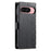 For Google Pixel 9 Pro  /  Pixel 9 Leather Case Rhombus Texture Wallet Stand Phone Cover with Wrist Strap - Black - 7