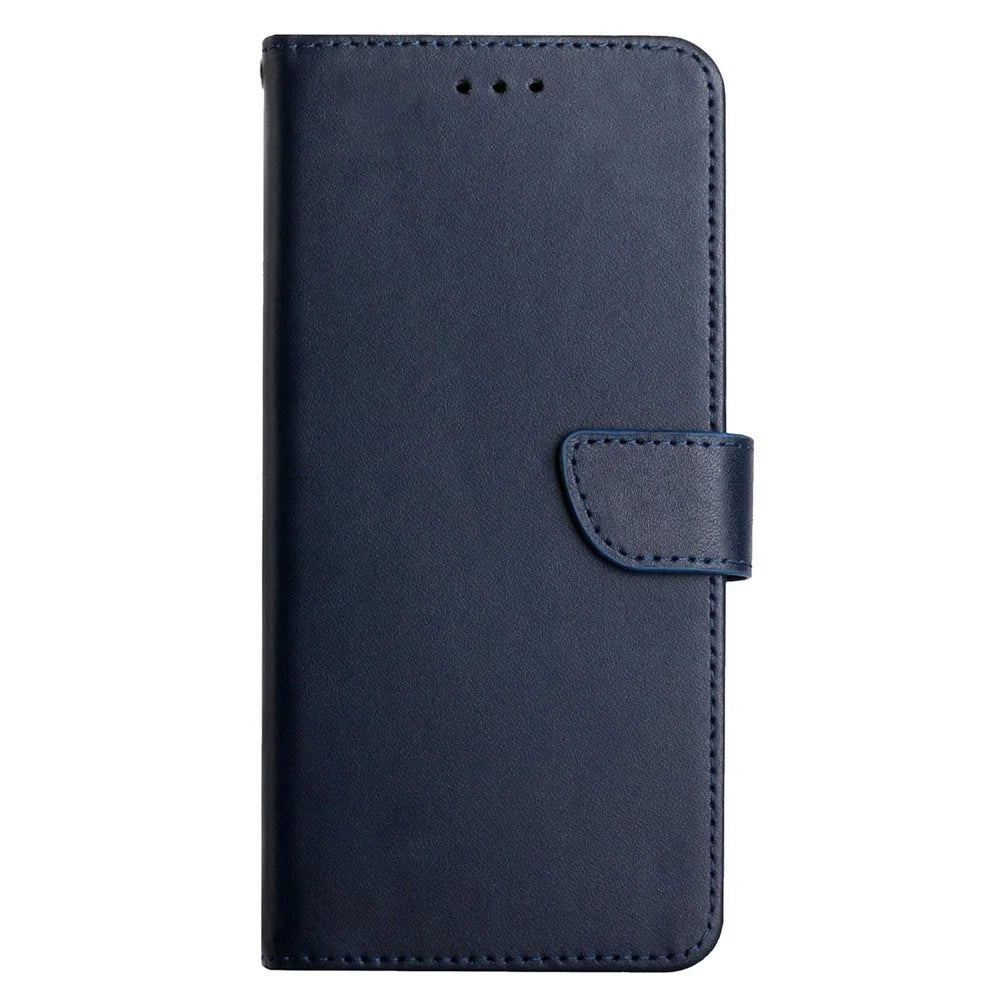 For OnePlus 13T 5G Case Genuine Cow Leather Phone Cover Nappa Texture - Blue - 7