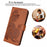 For iPhone 17 Phone Cases Mandala Flower Leather Wallet Mobile Cover with Strap - Coffee - 4