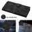 For iPhone 17 Pro Wallet Case Line Imprinted PU Leather Phone Cover with Strap - Black - 6