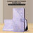 For iPhone 17 Pro Leather Wallet Case Butterfly Flower Imprinted Phone Cover with Strap - Purple - 6