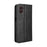 For Samsung Galaxy XCover7 Pro Leather Case Wallet Stand Retro Texture Phone Cover - Black - 7