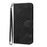 For iPhone 17 Pro Max Leather Case with Wrist Strap Diamond Imprint Wallet Phone Cover - Black - 2