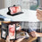 For iPhone 15 Leather Case Rhombus Texture Wallet Stand Phone Cover with Wrist Strap - Black - 5