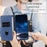 For iPhone 17 Pro Max Wallet Case Magnetic Closure Leather Flip Phone Cover with Stand - Royal Blue - 7