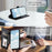 For Samsung Galaxy S24+ Leather Case Rhombus Texture Wallet Stand Phone Cover with Wrist Strap - Black - 5