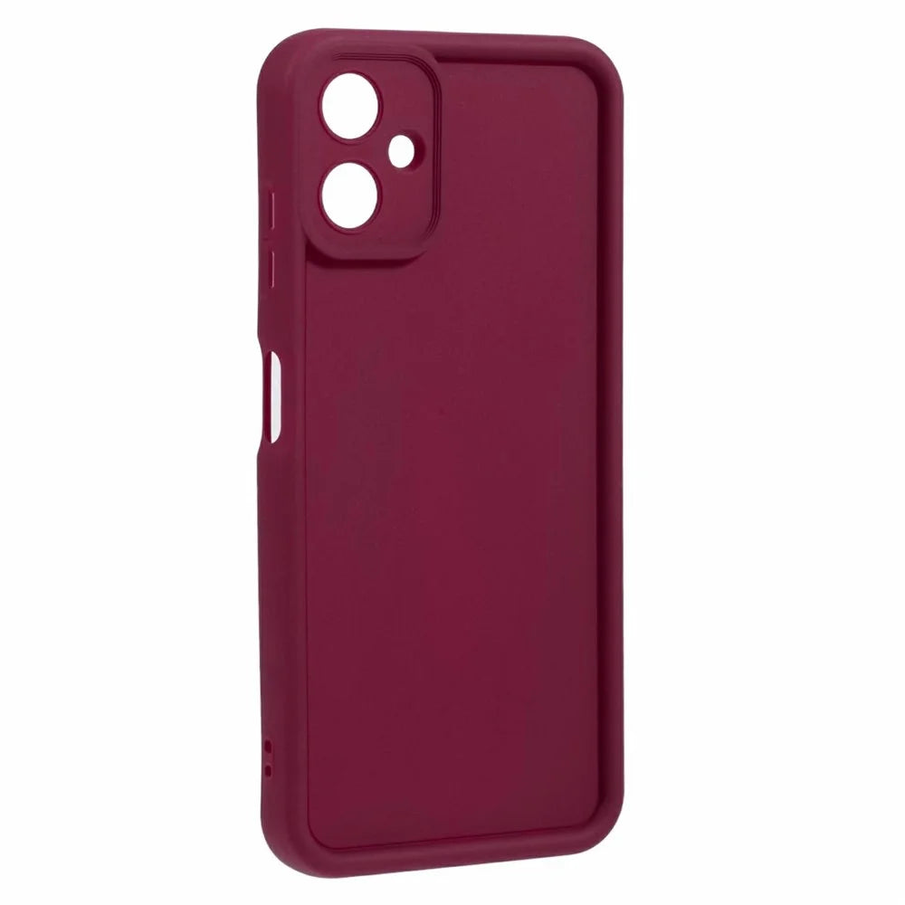 For Samsung Galaxy A06 5G Case Grooved Design TPU Anti Slip Phone Cover - Red - 3
