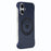 KIGC For iPhone 16 Magnetic Case Electroplating PC + PU Phone Back Cover - Blue - 1