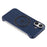 KIGC For iPhone 16 Magnetic Case Electroplating PC + PU Phone Back Cover - Blue - 6