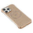 KIGC For iPhone 16 Pro Max Magnetic Case Electroplating PC + PU Phone Back Cover - Gold - 6