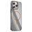 For iPhone 16 Pro Max Case Compatible with MagSafe Lens Frame Kickstand Clear PC Phone Cover - Transparent Black - 1
