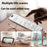 For iPhone 16 Pro Max Case Compatible with MagSafe Lens Frame Kickstand Clear PC Phone Cover - Transparent Black - 4