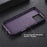 For iPhone 16 Pro Max Magnetic Case Diamond Texture Leather + PC Phone Cover - Purple - 5