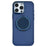 For iPhone 16 Pro Max Magnetic Case Rotating Kickstand Ripple Texture TPU + PC Phone Cover - Blue - 1