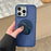 For iPhone 16 Pro Max Magnetic Case Rotating Kickstand Ripple Texture TPU + PC Phone Cover - Blue - 2